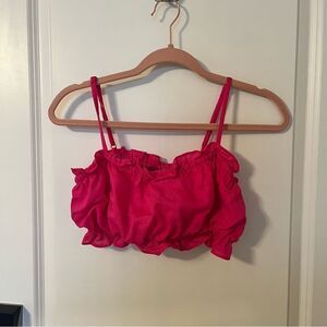 Lulus Hot Pink Crop Top